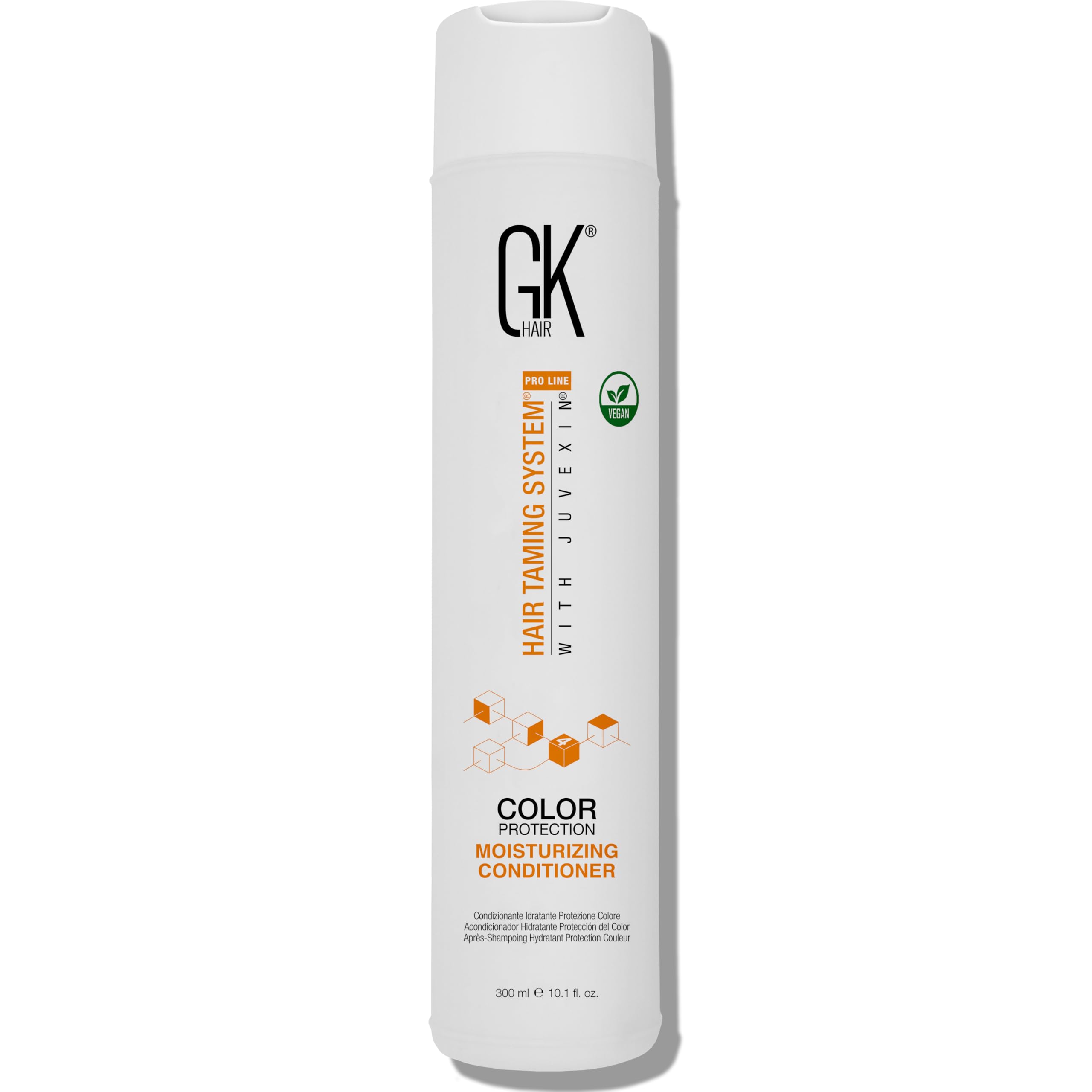 GK HAIR Hydrate, acondicionador hidratante para cabello seco y dañado, en envase para uso diario.