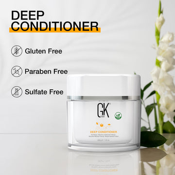 GK Hair brillo sedoso tras uso de la mascarilla