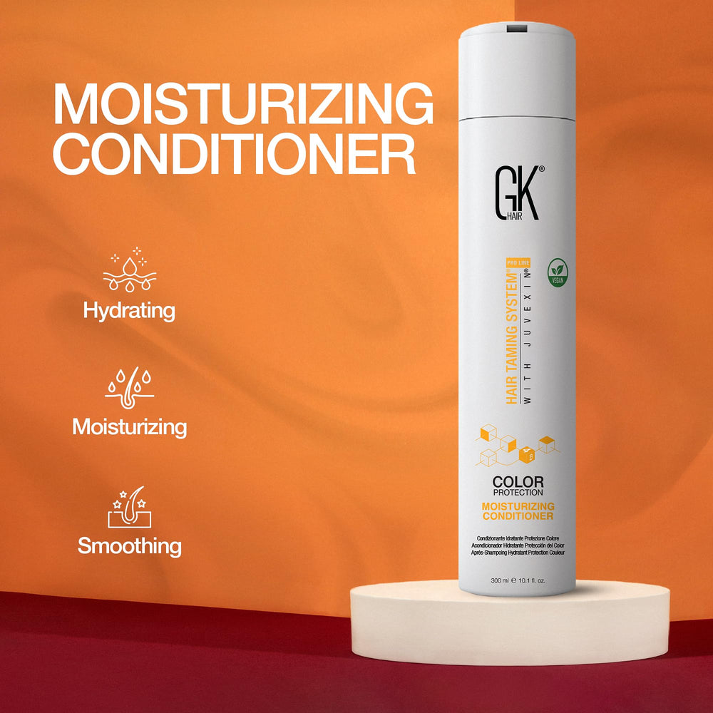 Protección del color en cabello dañado con GK HAIR Hydrate.