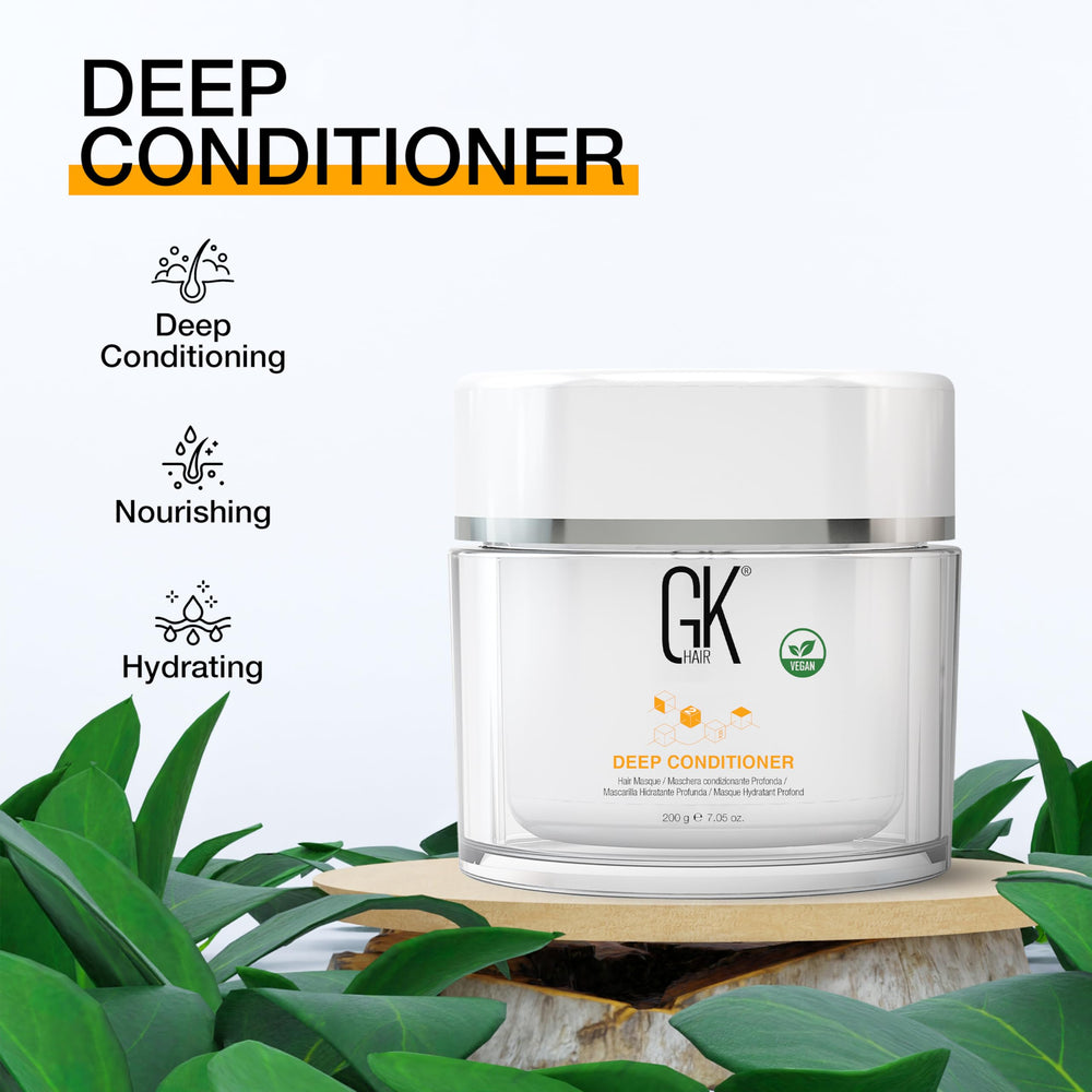 GK Hair etiqueta sostenible destacando producto libre de crueldad