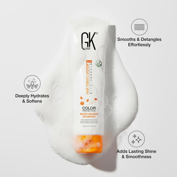 GK HAIR protección de color, mantiene el color y suavidad entre lavados.