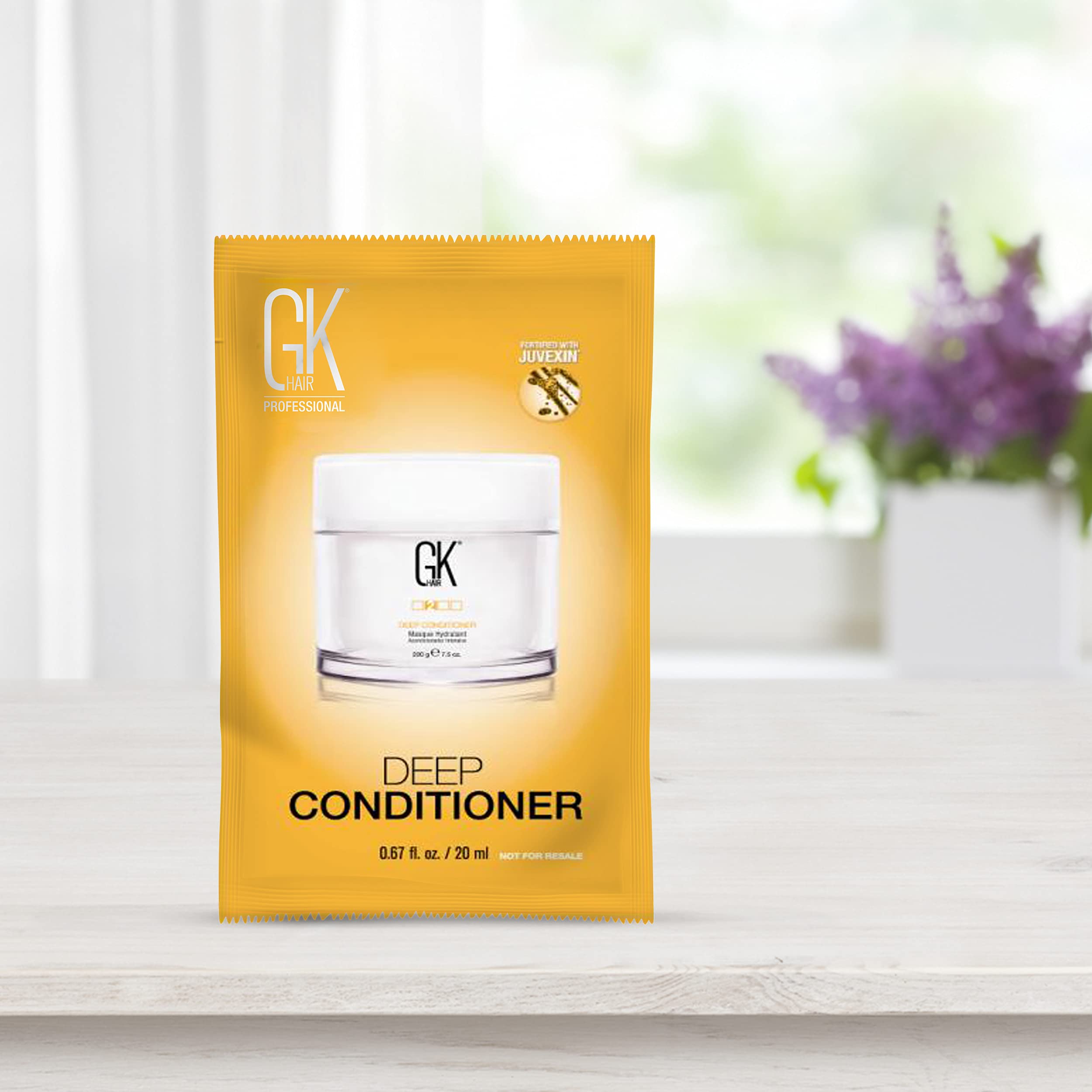 Fórmula GK HAIR libre de silicona y sulfatos para cuero cabelludo sensible.