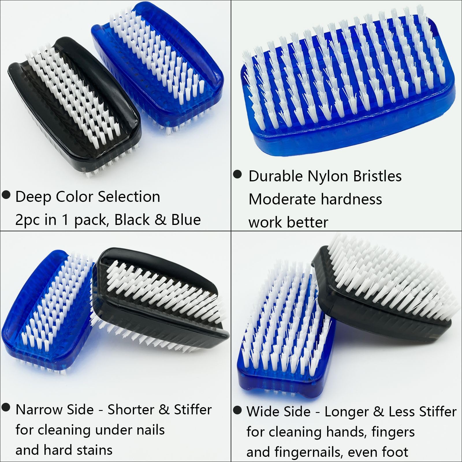 GKETN cepillo para uñas, ideal para limpiar dedos y debajo de las uñas