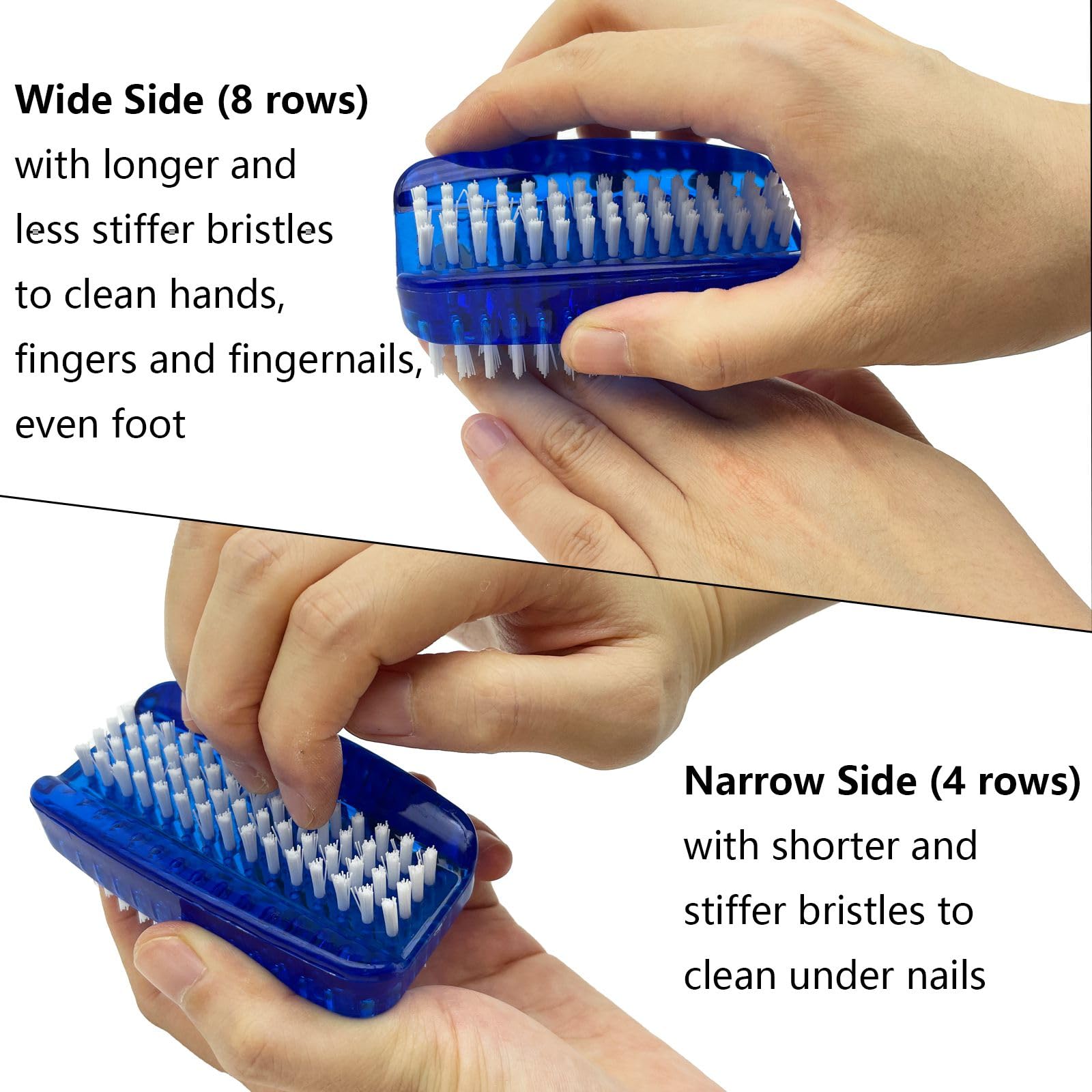 GKETN cepillo para uñas, uso en casa con dos colores disponibles