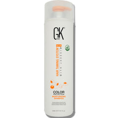 GK HAIR, botella de champú color-teñido, protege el color y limpia suavemente.