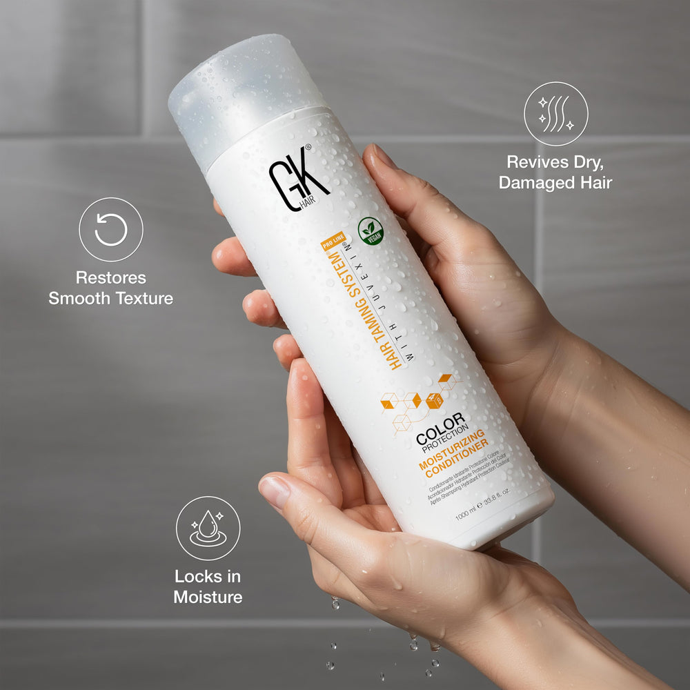 GK HAIR textura suave y flexible, cabello más manejable cada día.