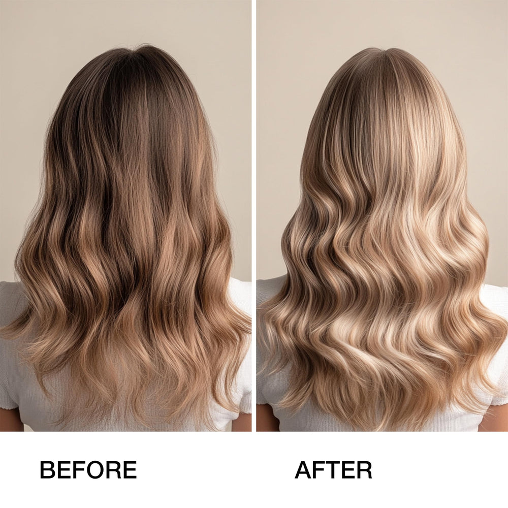 GK HAIR Acondicionador sin aclarado en spray: pulverizador en acción para desenredar rápidamente.