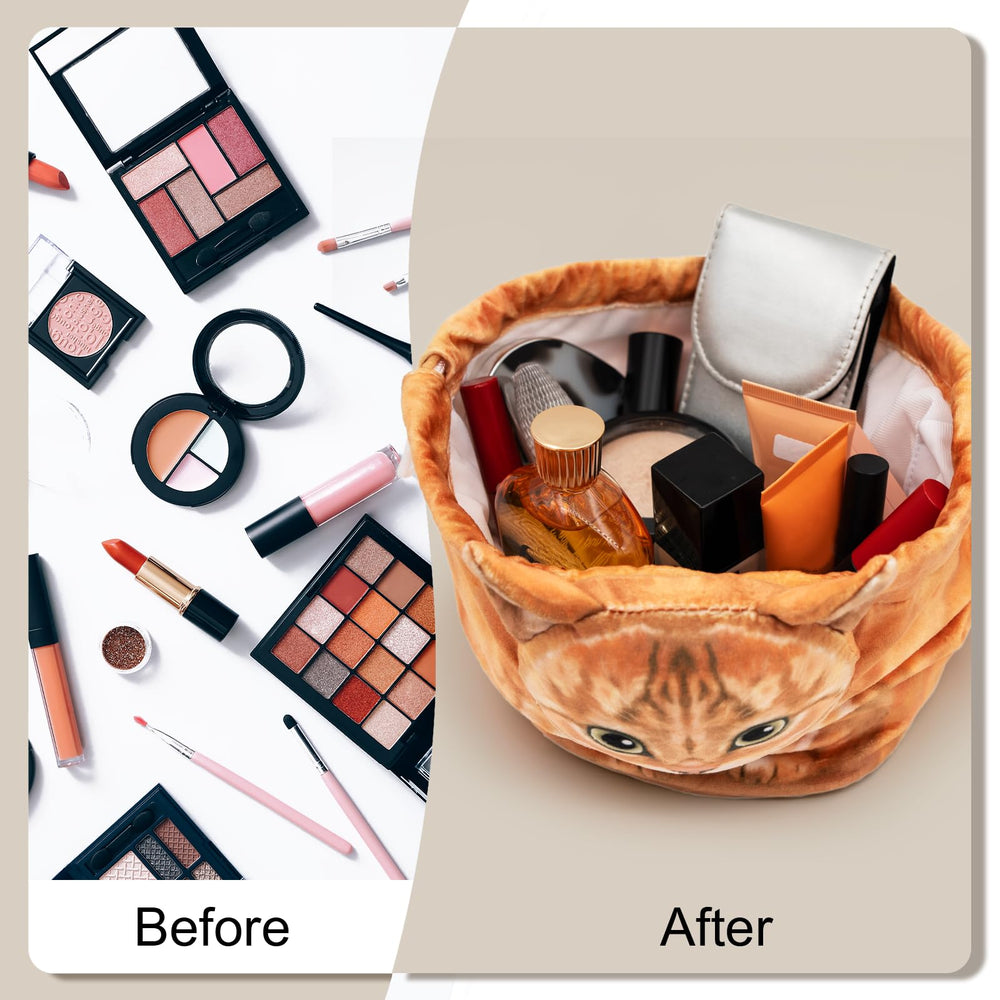  GKIOYRO bolsa maquillaje capacidad amplia, espacio para cosméticos y accesorios.