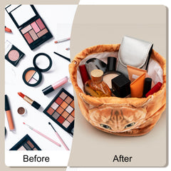  GKIOYRO bolsa maquillaje capacidad amplia, espacio para cosméticos y accesorios.