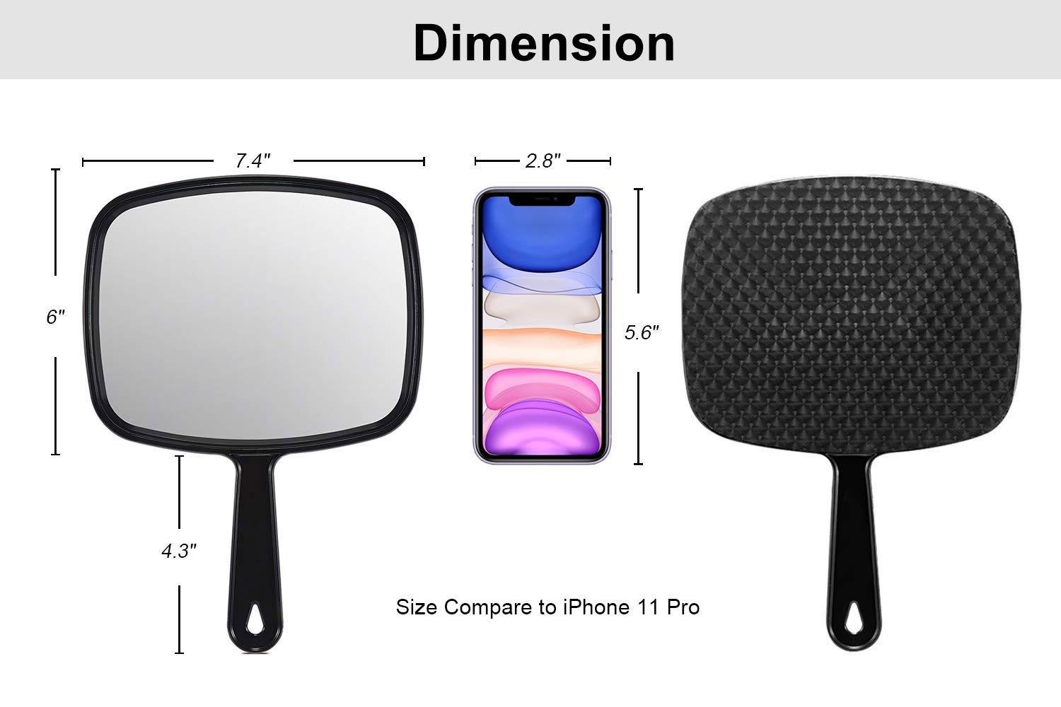 PROTECLE de Gladmart, formato rectangular negro, manejo cómodo para salones.
