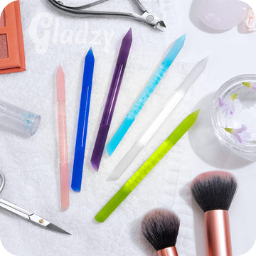 GLADZY empujador cutículas cristal, uso doméstico para mantenimiento de uñas.