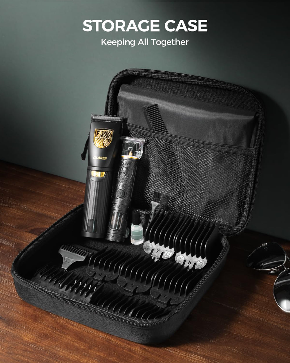 GLAKER accesorios premium con estuche de transporte