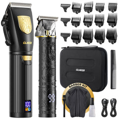 GLAKER cortapelos profesional inalámbrico con kit completo para casa