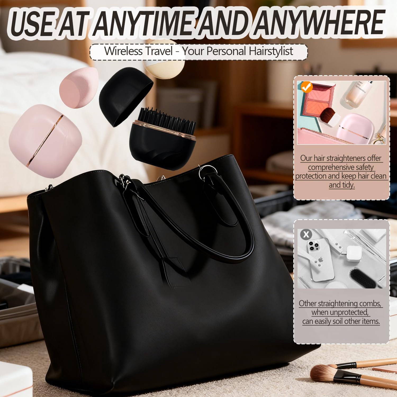 Glam brushs ideal para viaje y retoques en cualquier lugar