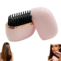Glam brushs Mini Alisador de pelo con calentamiento rápido en 30 segundos.