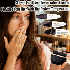 Carcasa resistente al calor de Glam brushs para mayor seguridad.