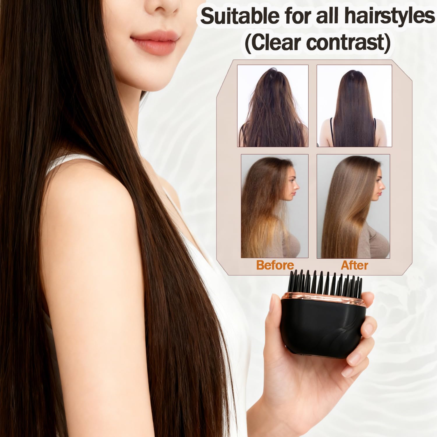 Protección anti-quemaduras de Glam brushs para un styling seguro.