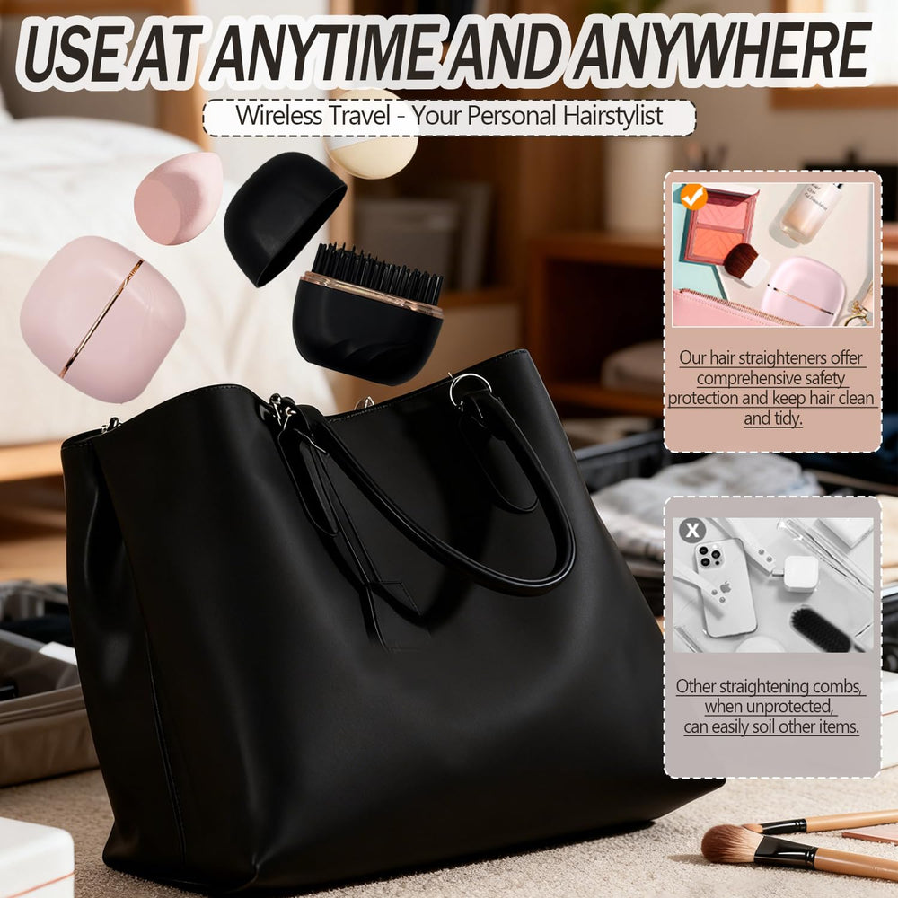 Glam brushs sin cables ideal para viajes y retoques.