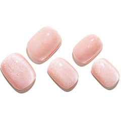 GLAMERMAID diseños de uñas postizas nude rosa para ocasiones especiales.