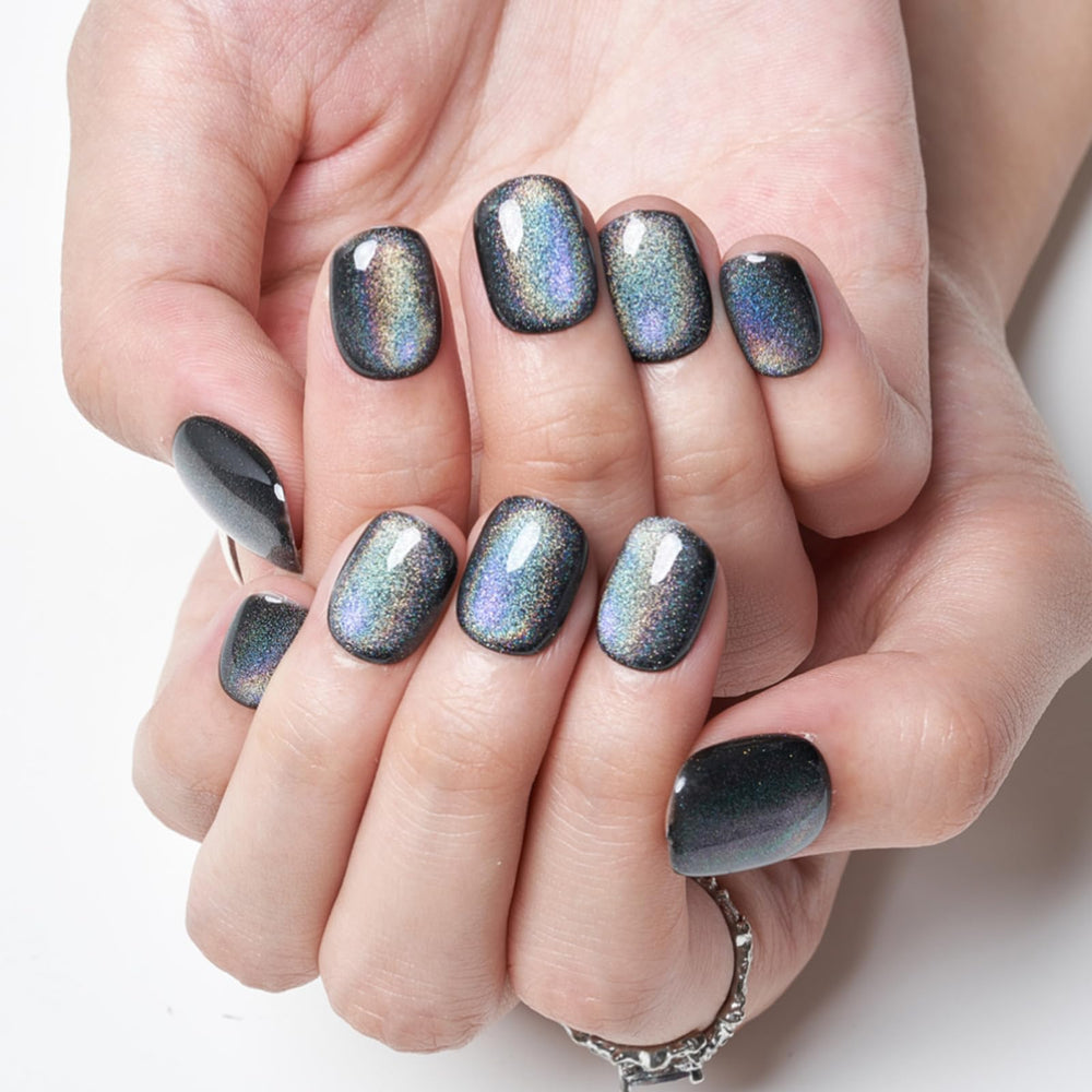 Glamermaid glue-on nails kit includes tabs for quick, mess-free application