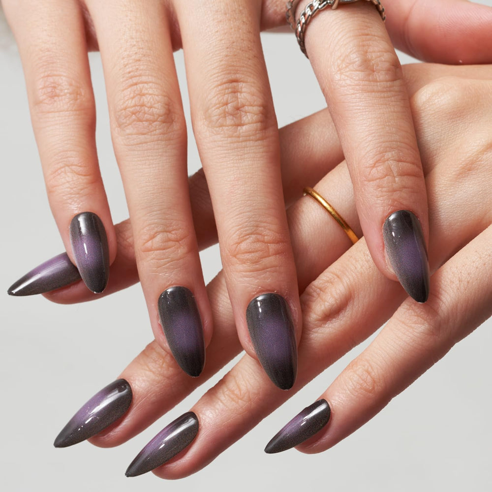 GLAMERMAID juego de 24 uñas con 12 tallas, ajuste versátil.