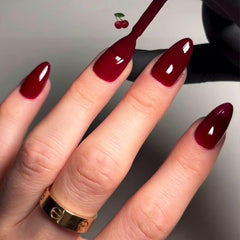 GLAMERMAID Uñas con diseño gel jelly de alto brillo para salón en casa