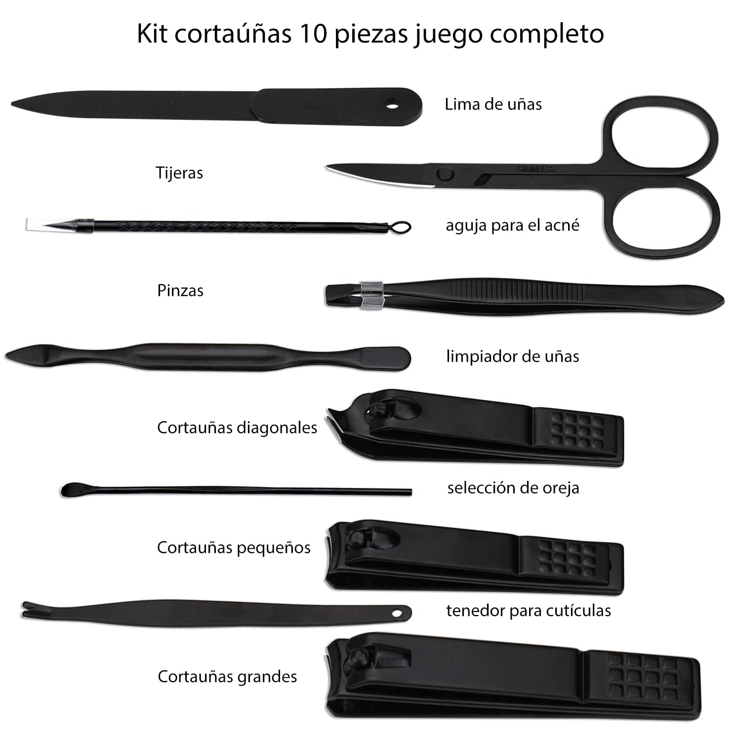 Glamne set de manicura para viaje, tamaño compacto y práctico.