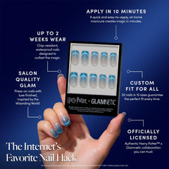 Glamnetic Lumos: juego de 30 uñas en 15 tallas para ajuste perfecto.