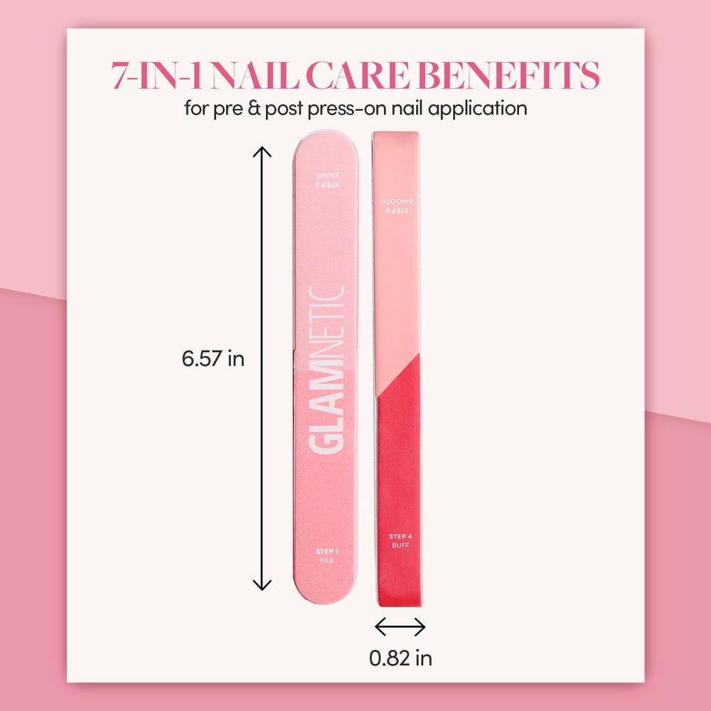 Glamnetic bloque buffer para uñas, pule suavemente y crea brillo suave sin dañar.