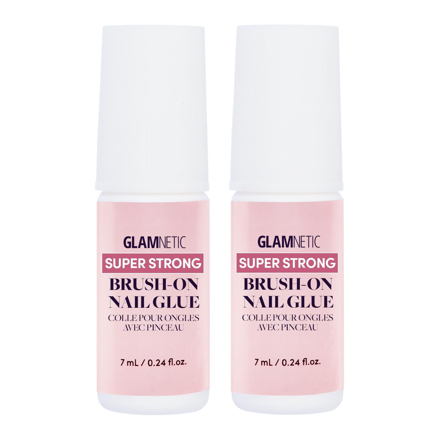 Glamnetic pegamento para uñas con aplicador de pincel para fijación precisa.