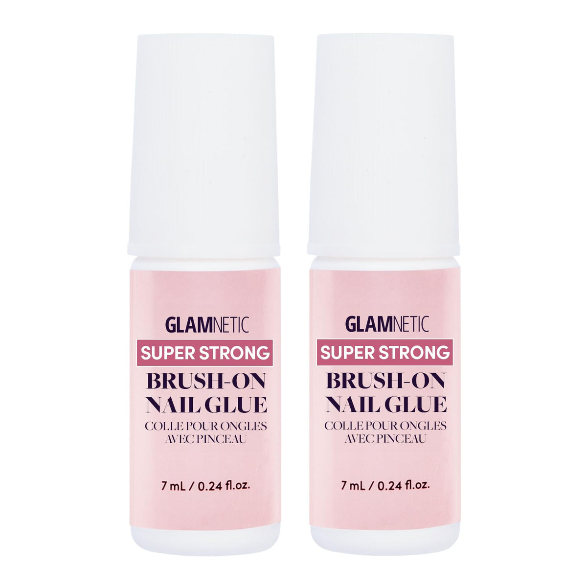 Glamnetic pegamento para uñas con aplicador de pincel para fijación precisa.