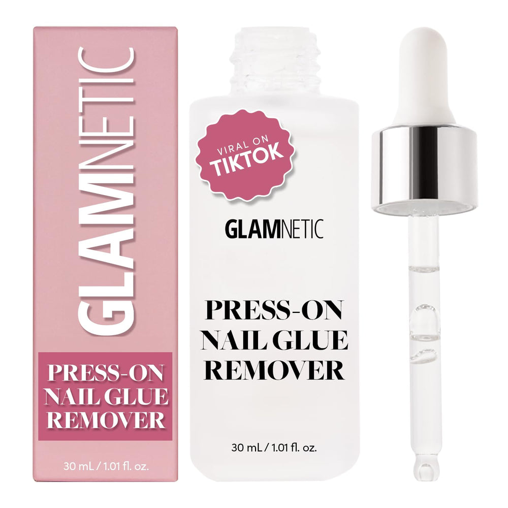 Glamnetic Bote 30ml: serum suave para remover uñas postizas sin daño.