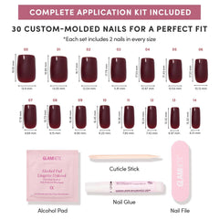 Glamnetic caja de almacenamiento y accesorios para uñas listas para usar.