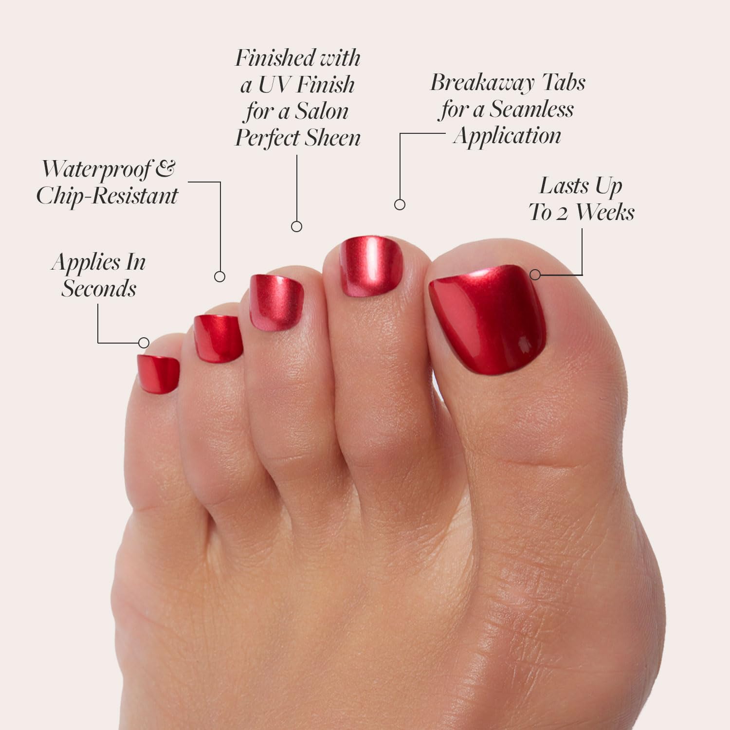Conjunto Glamnetic 32 uñas en 16 tallas para ajuste personalizado.