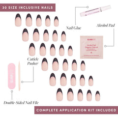 Glamnetic conjunto completo con adhesivo, lima y palito para ajuste fácil