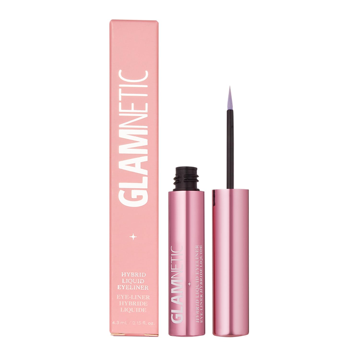 Glamnetic delineador magnético líquido transparente con aplicación precisa para un look natural