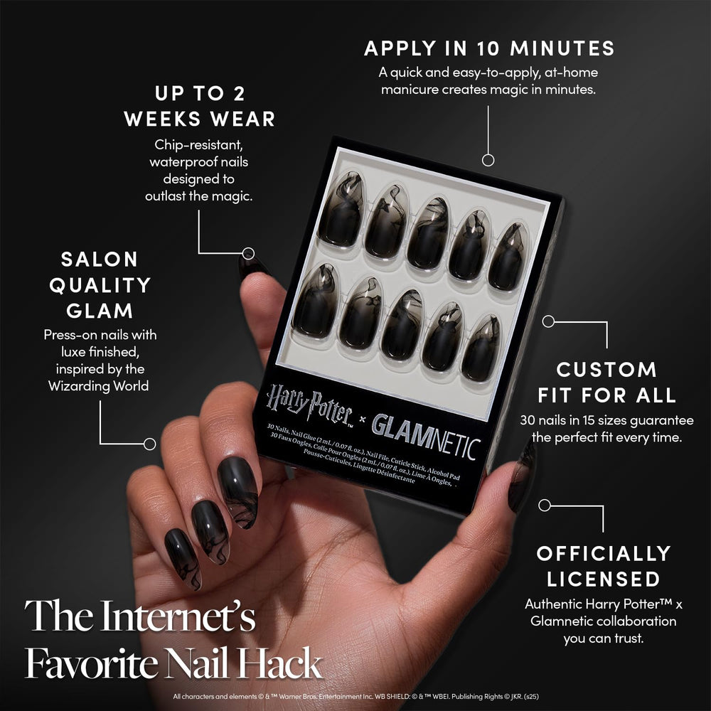 Adhesivo de uñas Glamnetic para fijación rápida y segura.