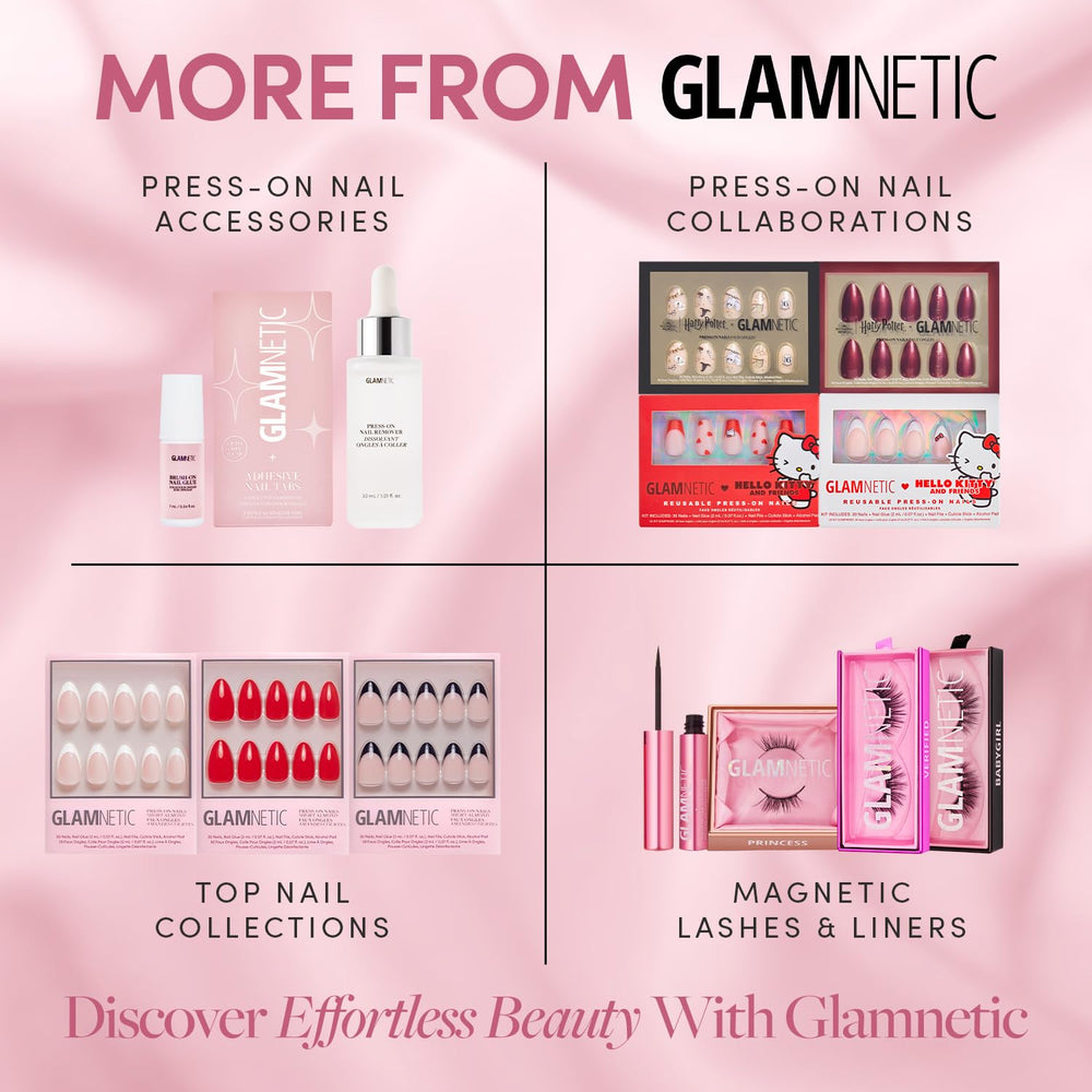 Glamnetic durabilidad de hasta 2 semanas para looks duraderos y prácticos.