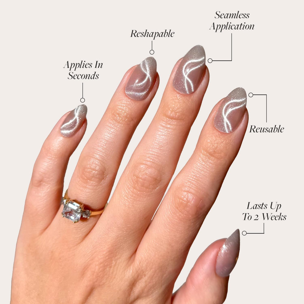 Set de 30 uñas en 15 tallas para ajuste perfecto
