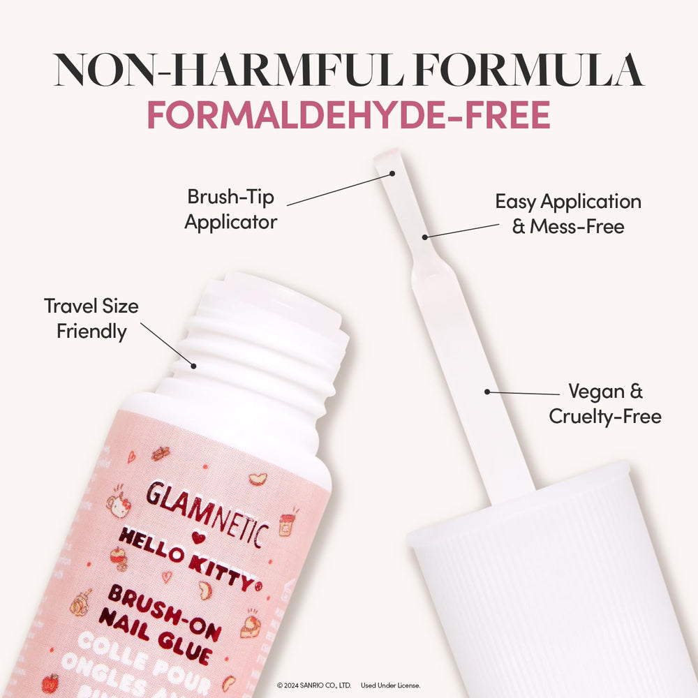 Glamnetic Hello Kitty aplicación fácil gracias al aplicador cepillo sin desorden
