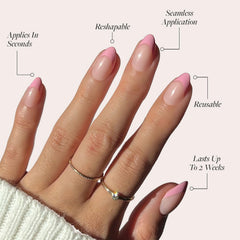 Glamnetic kit de uñas 30 piezas con 15 tallas para ajuste personalizado