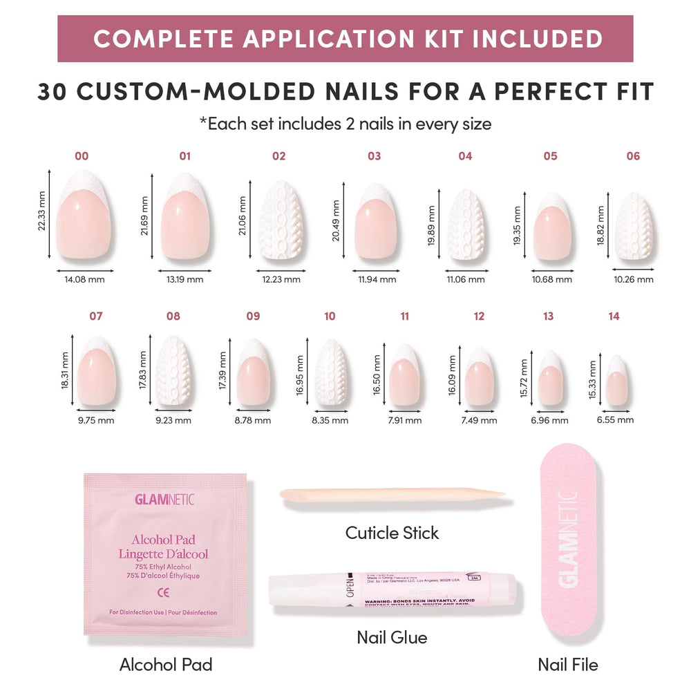 Glamnetic Kit completo de uñas con accesorios incluidos para aplicación rápida
