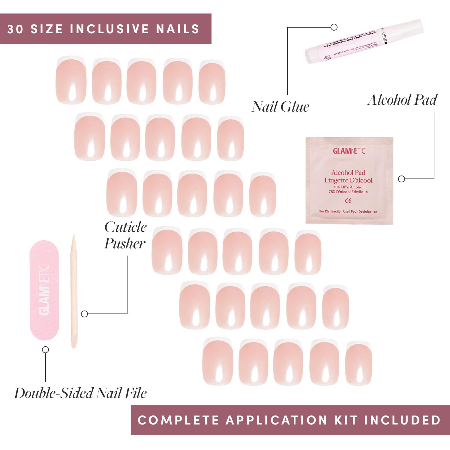 Glamnetic La Perle: kit con pegamento para fijación rápida y segura