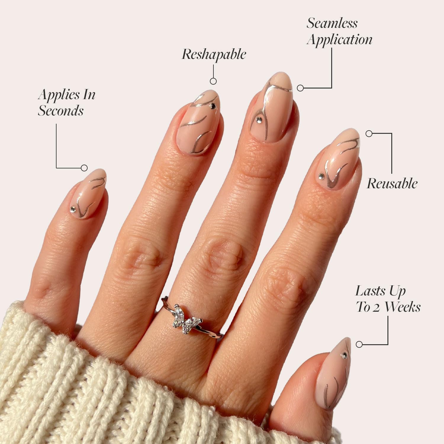 Boîte Glamnetic Astro, rangement pratique pour kit d’ongles