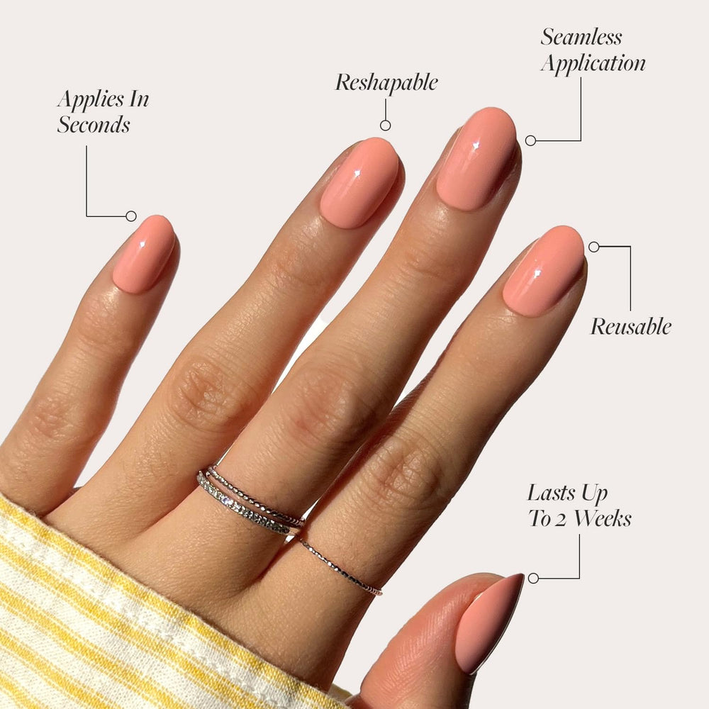 Glamnetic pegamento para uñas para fijación rápida y segura.