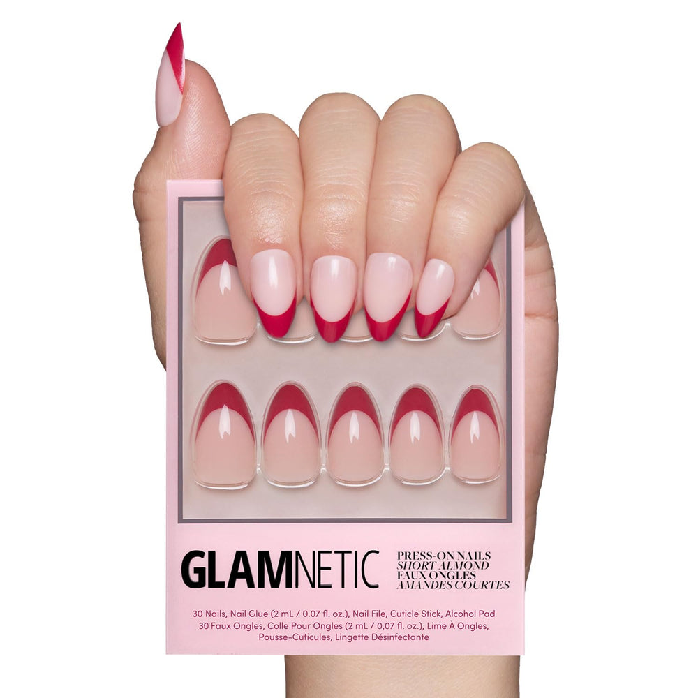 Glamnetic Rose Garden: uñas postizas con acabado brillante para un look rápido y duradero.