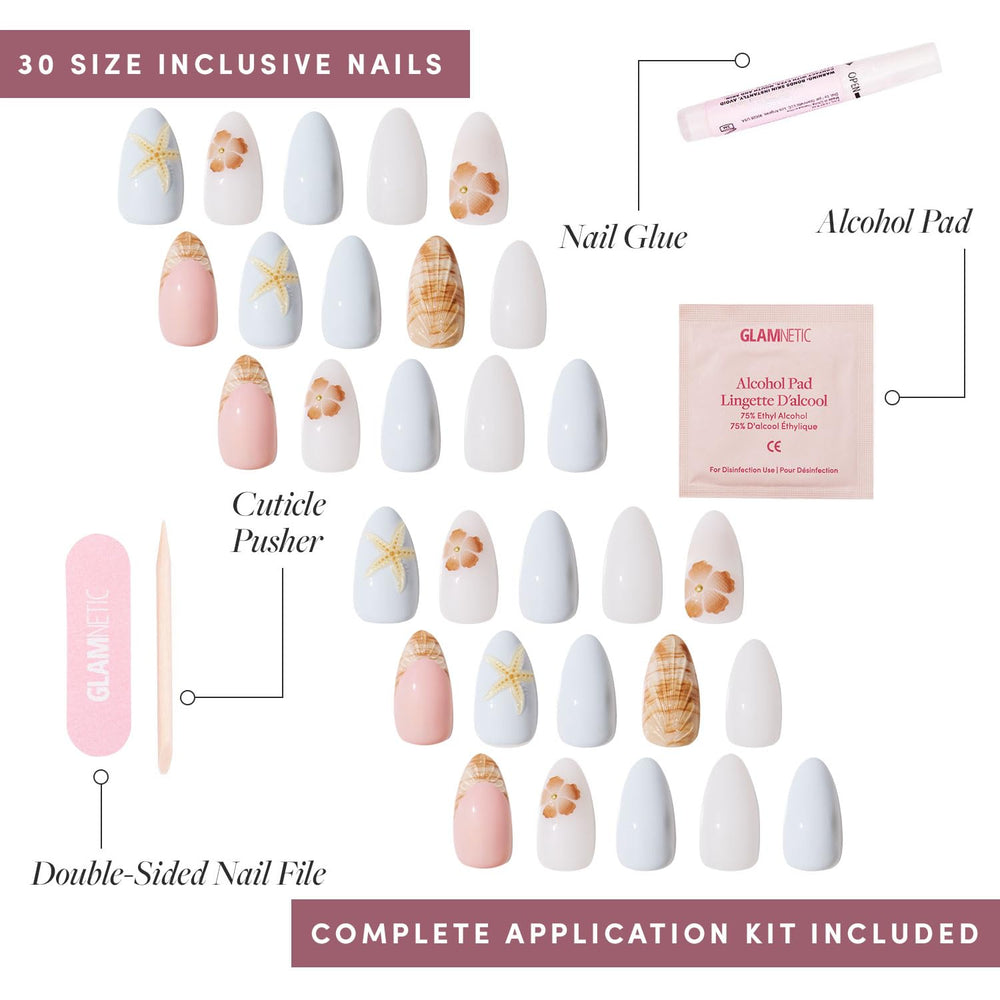 Glamnetic Sea Star nail kit includes a storage box for organized nails