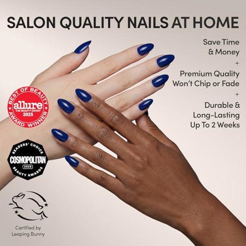 Glamnetic uñas adhesivas en almendra corta para look elegante diario