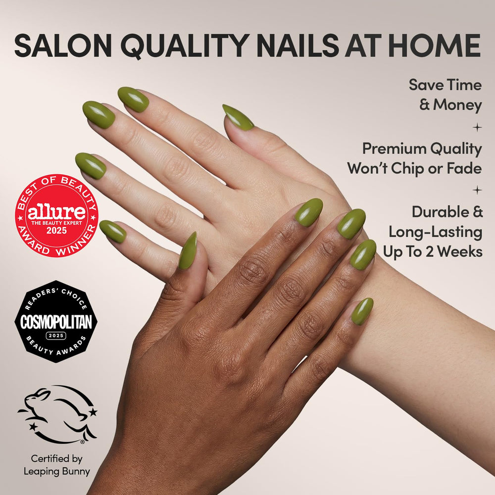 Glamnetic Moss Green, selección de tallas para ajuste cómodo