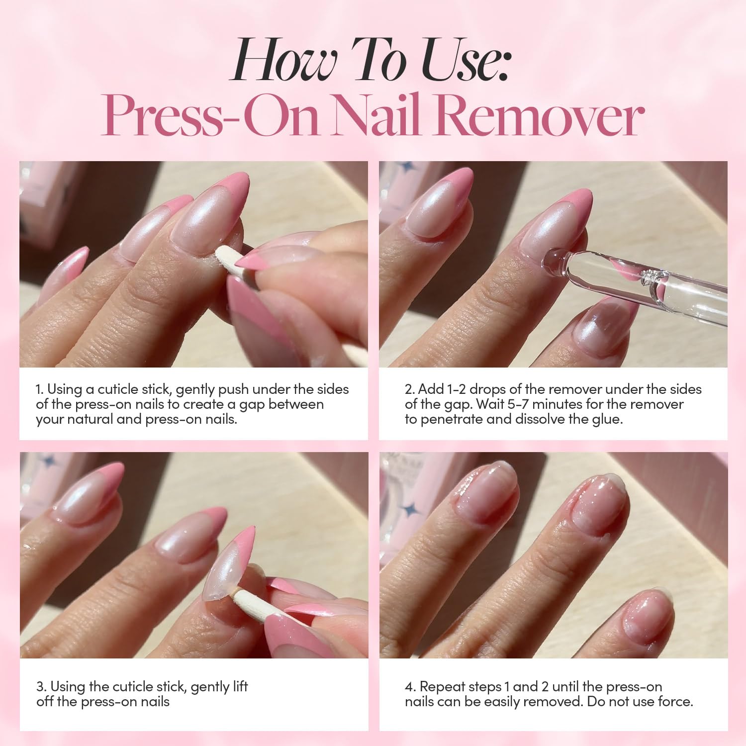 Glamnetic Uso entre cambios para mantener uñas naturales sanas.